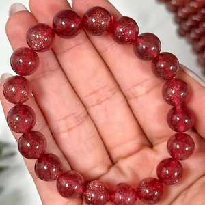 Pulsera de cuentas de cuarzo Tanzberry de alta calidad con forma de bola de moda para raíz sacra y curación de Chakra del corazón regalo perfecto - Product Image 1