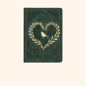 Set de Diario Botánico LABON, Cuaderno de Cuero PU con Cubierta con Relieve de Flores y Hojas, Diario con Estética Inspirada en la Naturaleza - Product Image 5