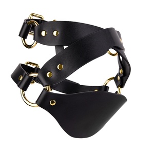 Máscara de Cuero FUNSM para BDSM, Máscara Facial para Juegos Sexuales en Pareja con Antifaz, Kit de Bondage de Cuero, Juguetes Sexuales Fetiche para Parejas - Product Image 2