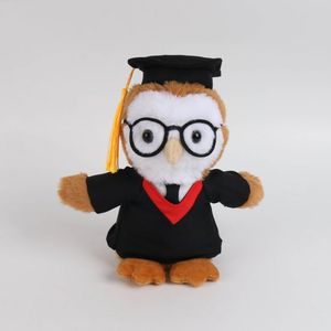 Adorable Peluche de Búho de la Serie Profesionales Amigos, Diseño Propio, Súper Suave, Juguete de Peluche de Búho Naranja, Regalos para Niños Graduados, Relleno de PP - Product Image 5