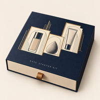 Boîte-cadeau en papier pour divers outils de maquillage cosmétique couramment utilisés, avec insert
