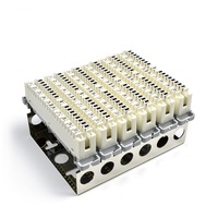 Cadre de distribution de modules vocaux Krone pour panneau téléphonique, 10 paires, pour armoires standard 19 pouces, bloc de modules téléphoniques
