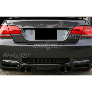 Accessoires pour voiture BMW E92 2006-2010, protection de pare-chocs arrière en fibre de carbone véritable style V, diffuseur, kit carrosserie - Product Image 4
