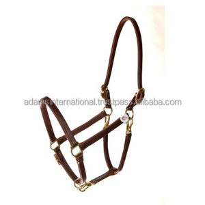 Cheval équestre en cuir véritable, conception en cuir véritable fait à la main, licou Durable, robuste et polyvalent - Product Image 1