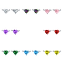 Boucles d'oreilles hypoallergéniques en argent 925 avec pierre de naissance, bijoux en pierres précieuses naturelles pour les oreilles sensibles