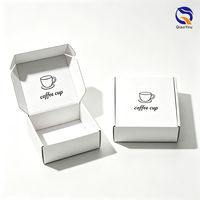 Caja de Cartón Corrugado Simple Blanca Resistente al por Mayor para Envío y Almacenamiento de Comercio Electrónico