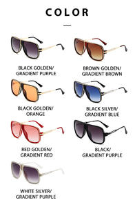 Пилотные модные 2025 солнцезащитные очки в стиле ретро солнцезащитные очки мужские женские металлические солнцезащитные очки с защитой от УФ-лучей в большой оправе для использования на открытом воздухе - Product Image 6