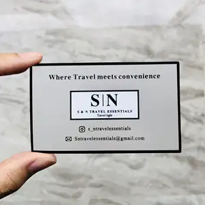 Business Card Plastic Printing Name Card Transparent for Small Business High Quality Die Cut Custom Pvc Paper Board Custom Size