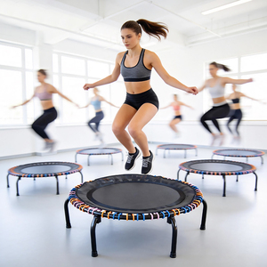 Mini <span class=keywords><strong>trampoline</strong></span> <span class=keywords><strong>de</strong></span> <span class=keywords><strong>fitness</strong></span> rond professionnel pour adultes, <span class=keywords><strong>trampoline</strong></span> d'exercice <span class=keywords><strong>de</strong></span> gym en intérieur, <span class=keywords><strong>fitness</strong></span> pour enfants - Product Image 1