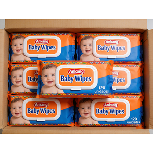 Lingettes pour bébé en coton en gros, fabricant OEM, écologiques, naturelles, jetables, hypoallergéniques, à l'eau pure - Product Image 2