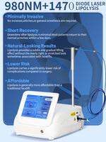 Appareil de lipolyse laser 1470+980nm, machine de liposuccion laser à fibre endolaser, machine de découpe laser à fibre, système laser à diode