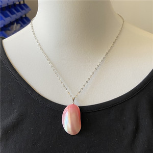Collar con Colgante de Perla Mabe, Diseño de <span class=keywords><strong>Hada</strong></span> Tinker Bell, Estilo Romántico Francés, Diseño Simple y Moderno, Colorido - Product Image 3