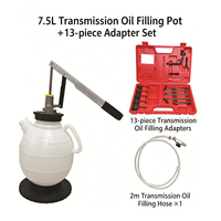 Pompe de vidange d'huile de transmission manuelle AUTO 7.5L avec 15 adaptateurs – Outil de garage automobile