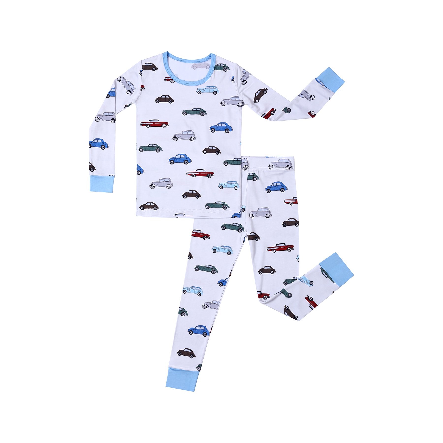 Blue car print