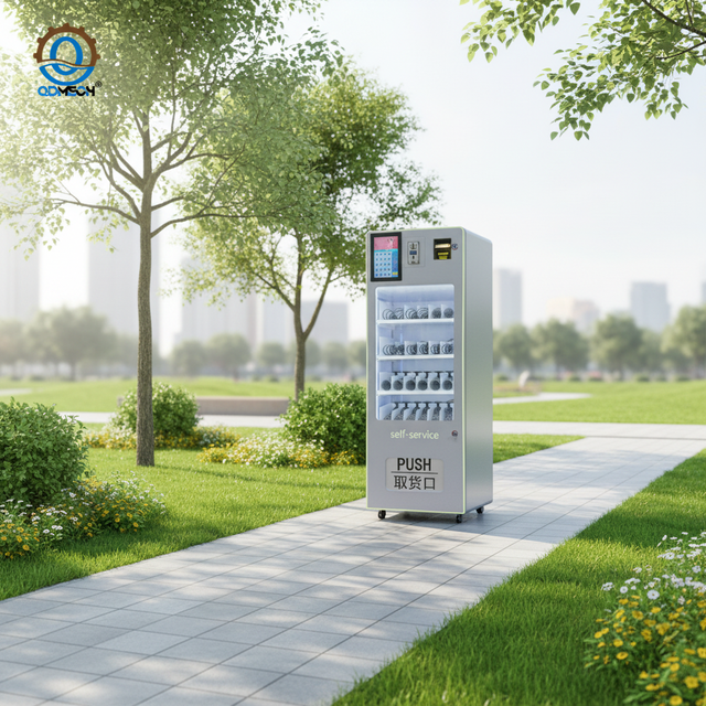 Smart Small Vending Machine Touch Screen Credit Card Coin Operated Snack Drink Combo Machine