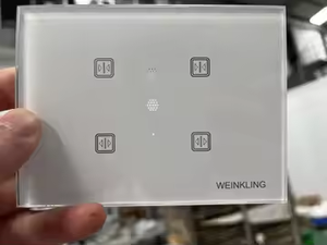 Hot Sale Customized Wall Mounted Smart Home Touch Screen Tempered Glass Switch with Waterproof for Kitchen Bathroom Outdoor Gym - Product Image 3