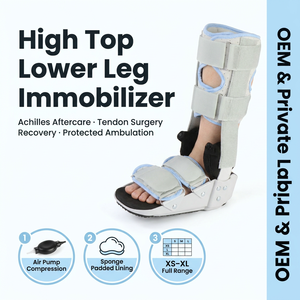 <span class=keywords><strong>Bota</strong></span> <span class=keywords><strong>inmovilizadora</strong></span> de pierna alta para el cuidado posterior del tendón de Aquiles y soporte postoperatorio de ligamentos - Product Image 1
