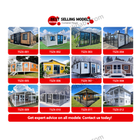 Villa mobile préfabriquée de luxe Maison préfabriquée 2 3 chambres à coucher Maison pliante préfabriquée 20 pieds 40 pieds Maison modulaire en conteneur extensible Prix