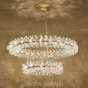 Lampadario LED Moderno Dimmerabile con <span class=keywords><strong>Sospensione</strong></span> <span class=keywords><strong>in</strong></span> Cristallo, Lampada <span class=keywords><strong>a</strong></span> <span class=keywords><strong>Sospensione</strong></span> <span class=keywords><strong>in</strong></span> <span class=keywords><strong>Vetro</strong></span> per Arredamento Casa e Villa, Disponibile <span class=keywords><strong>in</strong></span> Grandi e Medie Dimensioni, Fornitura ODM - Product Image 2