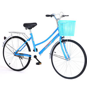 Vélo de ville 24 pouces avec jantes en acier, porte-bagages arrière léger pour les trajets quotidiens et les voyages - Product Image 2