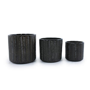 Pots de fleurs modernes en céramique, <span class=keywords><strong>pour</strong></span> l'intérieur et l'extérieur, avec trous de drainage, finition émaillée, <span class=keywords><strong>pour</strong></span> jardinage et maison, directement de l'usine - Product Image 5