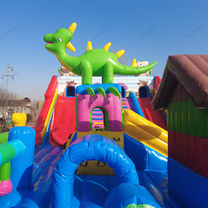 Thế Giới Động Vật Chủ Đề Lâu Đài Bơm Hơi Và Trượt Cho Trẻ Em Và Người Lớn Bền Nhà Bị Trả Lại Cho Vui Chơi Ngoài Trời - Product Image 5