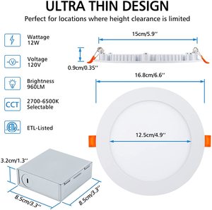 3 4 6 Inch Dimmable Stepless Dimming <strong>APP</strong> Led Recessed Adjust Down <strong>Lights</strong> Design <strong>Spot</strong> <strong>Light</strong> Panel Pot <strong>Lights</strong> Downlight - Product Image 3