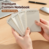 Carnet de notes portable à pois, mini bloc-notes spirale, impression personnalisée OEM/ODM pour étudiants, bureau et enregistrement quotidien