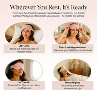 Masque oculaire contour en forme d'oreiller, plus doux que les masques en soie pour dormir, masques de sommeil pour femmes et hommes, sans pression sur les yeux, légers