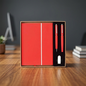 Ensemble cadeau d'entreprise personnalisé avec logo en relief, agenda en cuir PU, stylo, bouteille, promotion d'entreprise, Thanksgiving, Nouvel An - Product Image 3
