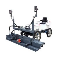 Machine combinée 3 en 1 : laser, vibro-niveleuse et truelle vibrante pour l'installation de durcisseur de sol