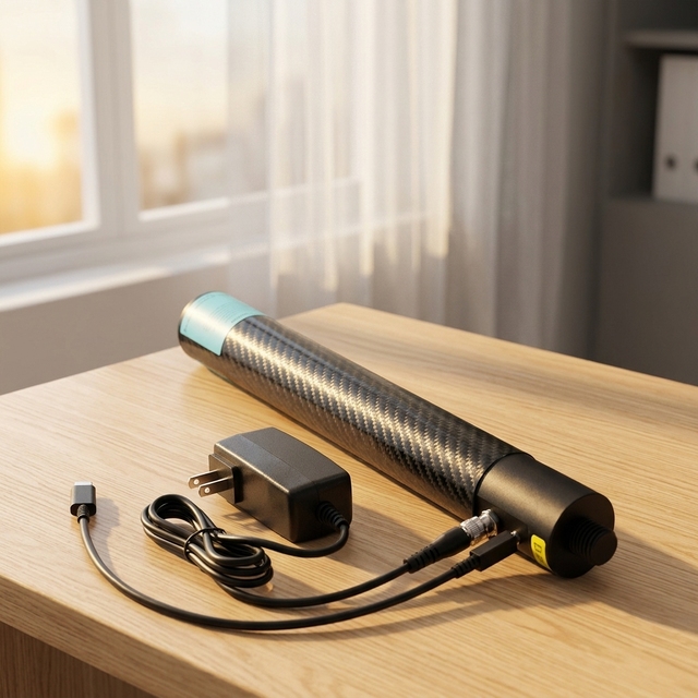 Carbon Fiber Shell BL10000 Power Stick 12V 10000mAh External Pole Battery Compatible with GPS GNSS RTK Survey Equipment
