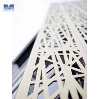Muro Cortina Perforado de Aluminio con Corte Láser 3D, Moderno, Impermeable, Ignífugo, para Protección de la Privacidad en Hoteles y Centros Comerciales, Venta al Por Mayor