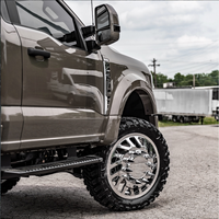 Jantes forgées DRW polies sur mesure 20X8.25 22X8.25 24X8.25 avec enjoliveur central flottant 10X225 8X165.1 pour Chevrolet Silverado 1500