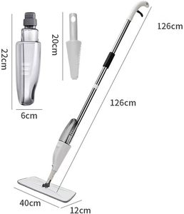 Mopa Plana de Acero Inoxidable con Rociador de Agua para el Hogar, Limpieza sin Esfuerzo para Pisos, Ventanas, Casas y Cocinas, Ecológica - Product Image 2