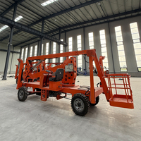 Plateforme élévatrice télescopique araignée de haute qualité 10-14M avec bras pliable pour opérations en hauteur