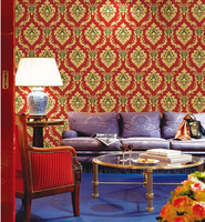 Papier peint PVC floral 3D moderne, nouveaux designs de cadre tendance, imperméable, décoration murale intérieure d'hôtel, salon, chambre à coucher, longueur 10 m