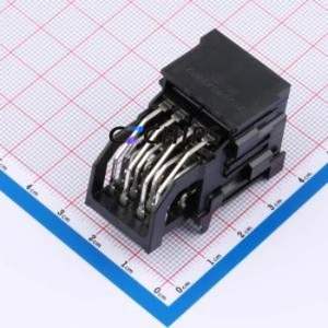 2005020121 Wire-to-Board Pin Header Bent Lead Through Hole Connector Right Angle Insert 4 Copper Alloy Tin - Product Image 2