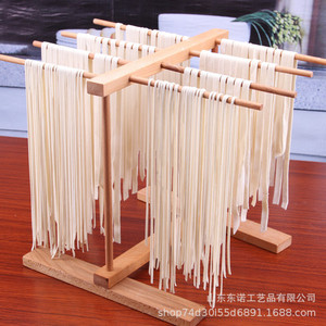 ชั้นวางเส้นก๋วยเตี๋ยวไม้ 4 ชั้น แบบพับได้ สำหรับแขวนบนโต๊ะในครัว - Product Image 1