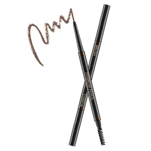 Crayon à sourcils teinte mince et imperméable à l'eau en cinq couleurs stylo à sourcils imperméable longue durée maquillage des sourcils de beauté vente en gros