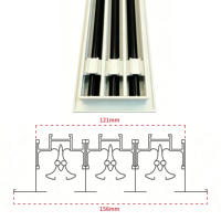 Diffuseur linéaire en aluminium pour climatisation, grille de ventilation, diffuseur d'air en aluminium, sortie d'air pour plafond