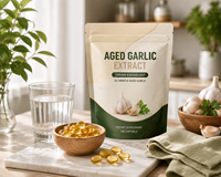 Gélules d'extrait d'ail vieilli sans OGM, sans gluten, inodores, suppléments naturels à base de plantes, gélules d'ail vieilli inodores