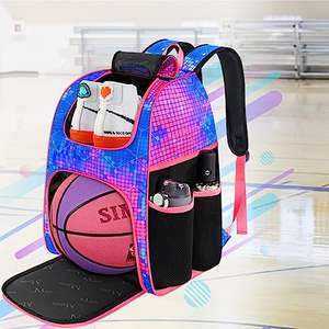 Mochila Deportiva de Baloncesto con Muestra Gratis, Mochila Grande para Entrenamiento de Gimnasio, Baloncesto, Voleibol, Fútbol, con Compartimento para Zapatos - Product Image 3