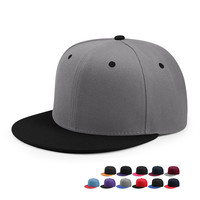 Sombrero Snapback clásico, ala ajustable, extremo alto, estilo de Color, tono liso, gorra de verano, gorra con visera plana