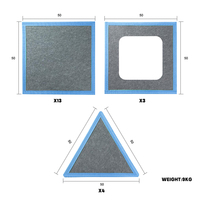 Kit de construction magnétique de 20 pièces pour enfants Panneaux modulaires géants STEM Construction pour jeux d'intérieur créatifs