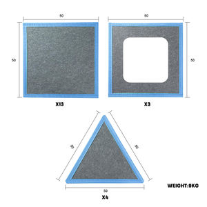 儿童用20件磁性游戏室堡垒建筑套件巨型模块化面板杆结构，用于创意室内游戏 - Product Image 5