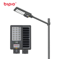 Lampe solaire tout-en-un Bspro 220W, IP65, étanche, haute luminosité, super lumineuse, pour route, campus, route en zone rurale