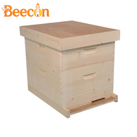 Einzelner 10-Waben-Langstroth-Bienenstock aus Tannenholz, neuwertig mit 1 Jahr Garantie