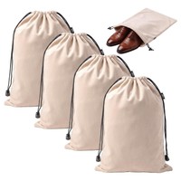 Sacs à chaussures, baskets et sandales en velours multicolores avec logo de marque personnalisé, pour le voyage, un sac pour une paire.