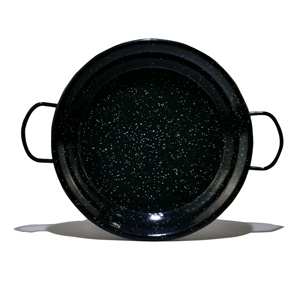 Poêle à <span class=keywords><strong>paella</strong></span> en émail Poêle à <span class=keywords><strong>paella</strong></span> en acier au carbone Poêle à fruits de mer Olla Crevettes de camping pour cuisinière à gaz à induction Céramique - Product Image 2